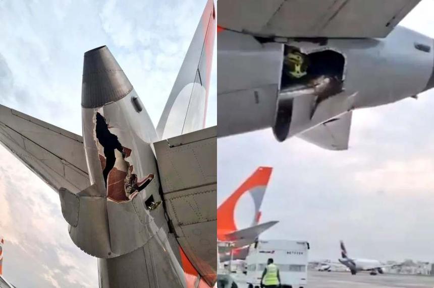 巴西一機場兩架飛機在地面發生碰撞 兩機均受損 巴西一機場兩架飛機在地面發生碰撞 兩機均受損