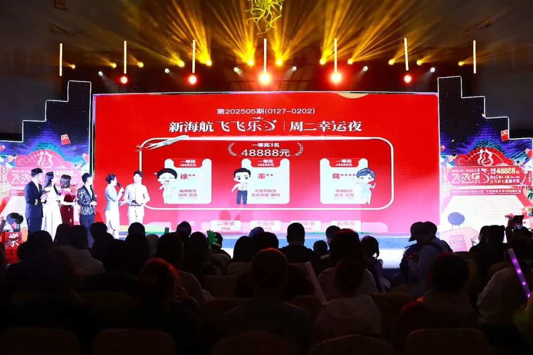 新海航“飛飛樂”現金抽獎新春兩期連開 好事成雙 新海航“飛飛樂”現金抽獎新春兩期連開 好事成雙