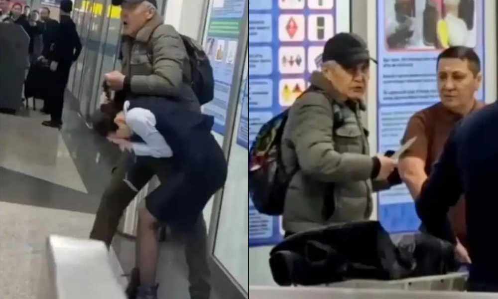 男子突然持刀劫持機場女員工!拳擊冠軍代替人質并奪走兇器 制服歹徒 男子突然持刀劫持機場女員工!拳擊冠軍代替人質并奪走兇器 制服歹徒