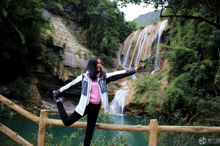 廣西環(huán)江牛角寨瀑布群景區(qū) 冬日別有風(fēng)情