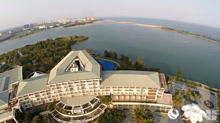 航拍博鰲亞洲論壇國際會議中心全景圖