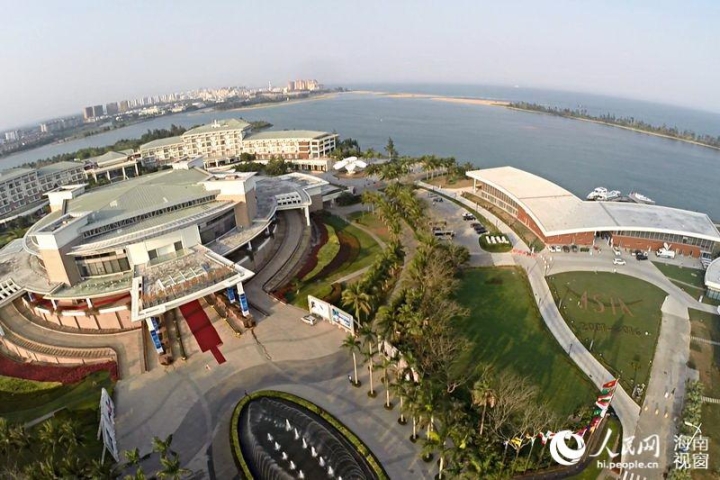 航拍博鰲亞洲論壇國際會議中心全景圖