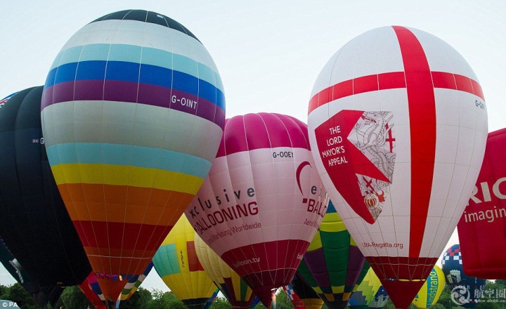 6月19日，英國倫敦舉行一年一度的市長熱氣球比賽，為市長基金募集善款