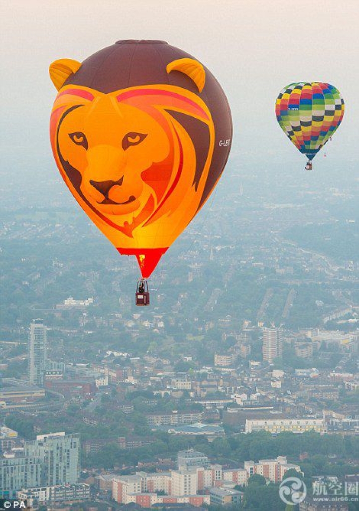 6月19日，英國倫敦舉行一年一度的市長熱氣球比賽，為市長基金募集善款